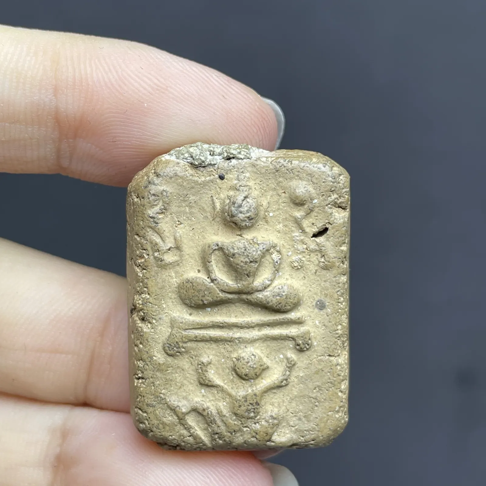 龙婆班 神兽崇迪 哈奴曼托座 陶土