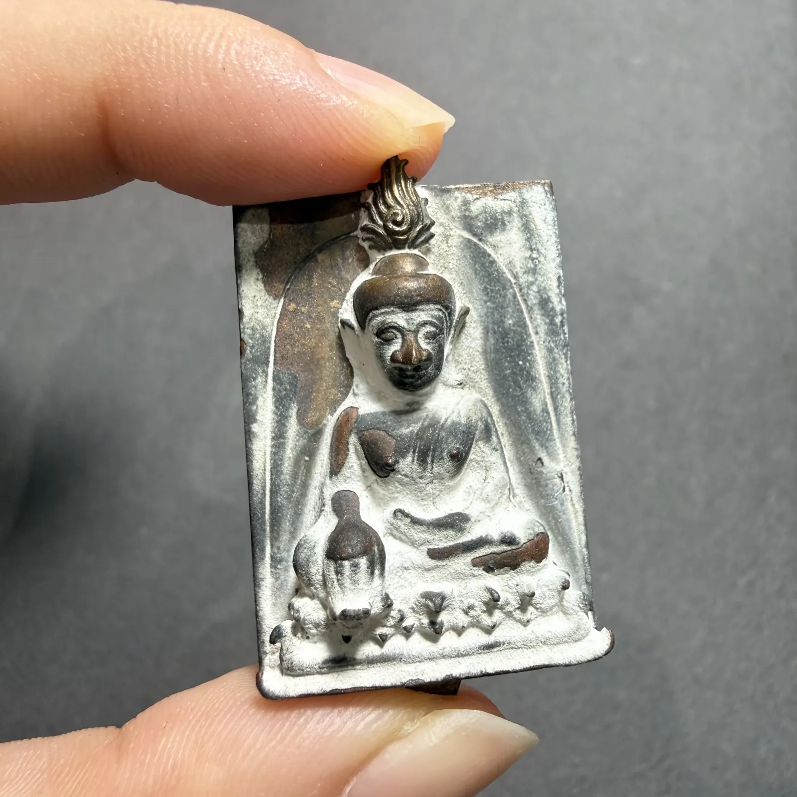 阿赞尊 澜沧帝王佛 铸牌 合金