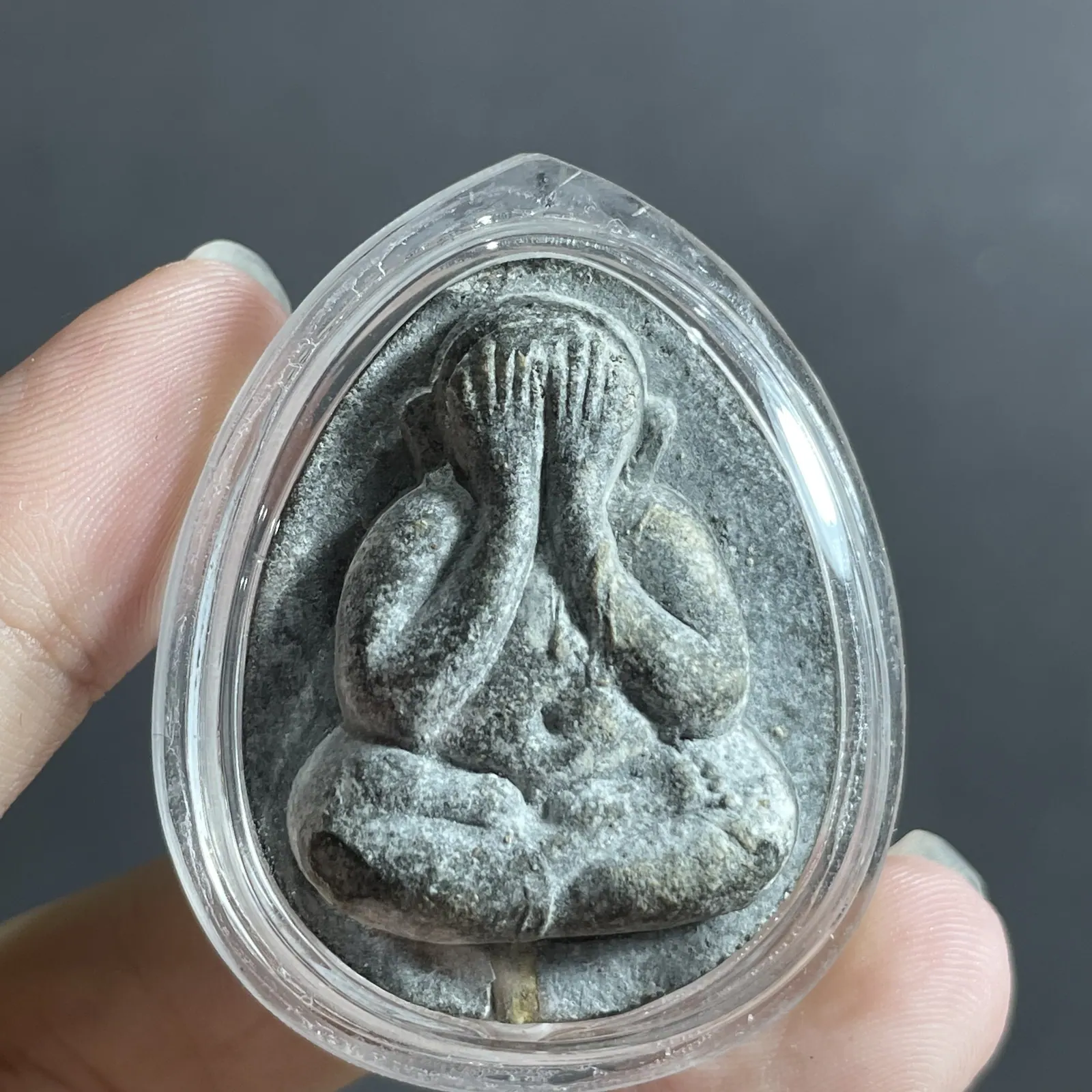 Phra Pidta Lang Yant Sukittima Luang Pu Toh, Phim Yai (Jumbo 2), Nuea Phong Bai Lan, circa B.E. 2521-2523 (1978-1980), Wat Pradu Chimphli, Bangkok